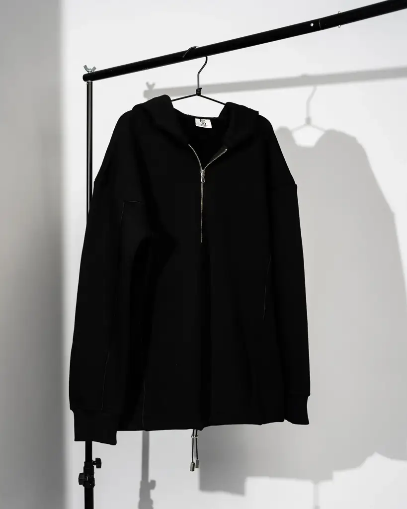 Felpa Hoodie Diagonal Black Shadow