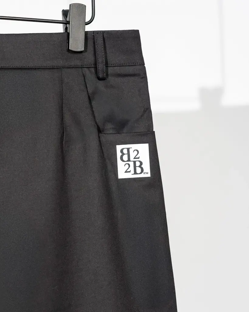 Zip Trousers Black Shadow Double Color Leg — Anteprima 2