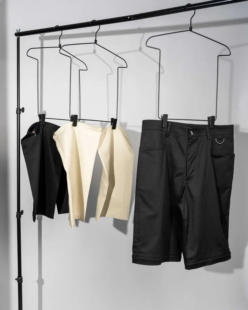 Zip Trousers Black Shadow Double Color Leg — Anteprima 5