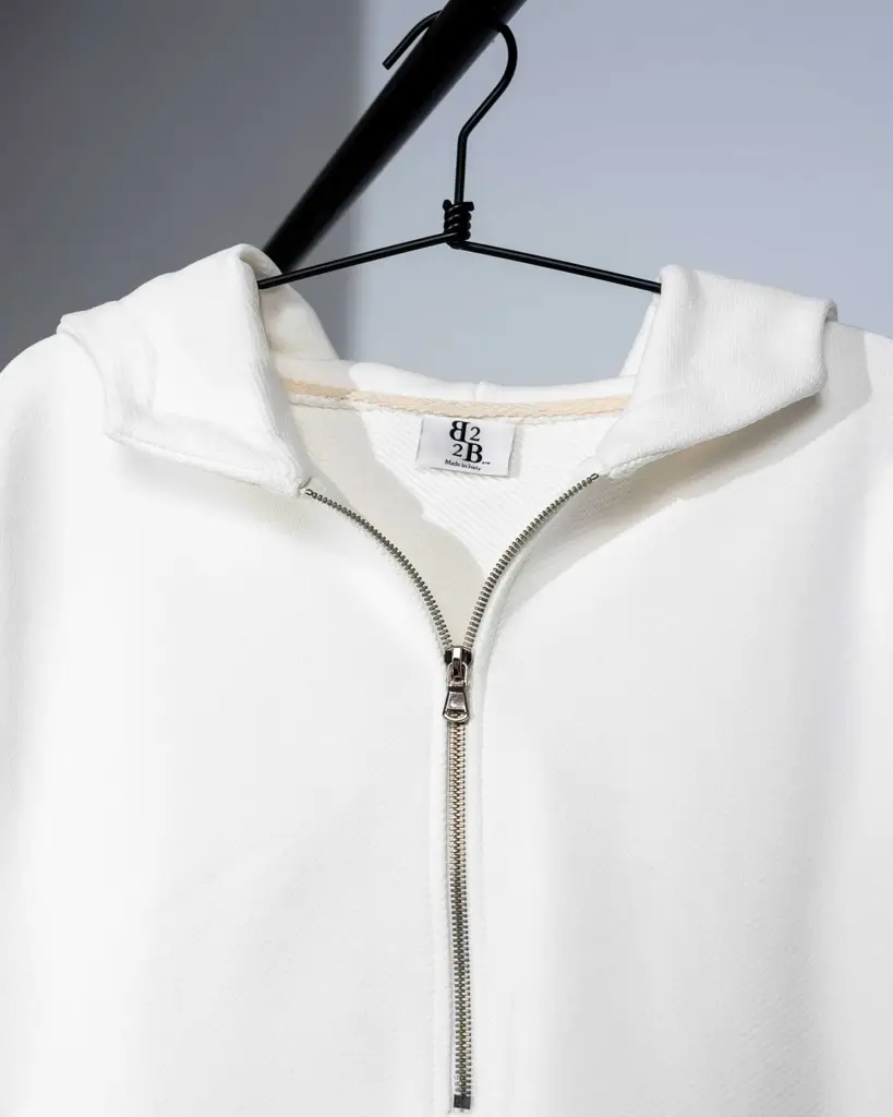Felpa Hoodie Diagonal White Shadow — Anteprima 2