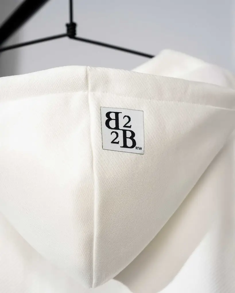 Felpa Hoodie Diagonal White Shadow — Anteprima 6