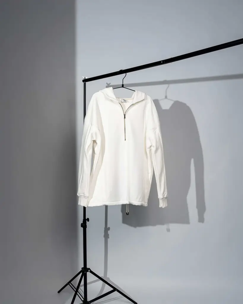 Felpa Hoodie Diagonal White Shadow — Anteprima 7